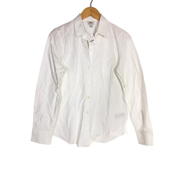 J. Crew Factory Signature Shirt Button Up White NWT M - Picture 3 of 9